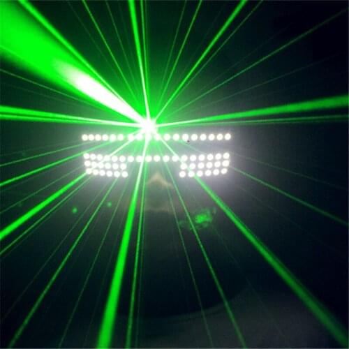 T824 Bar KTV dj ballroom dance glasses led light costumes laser glasses led glasses singer wears party show stage laser man wear
