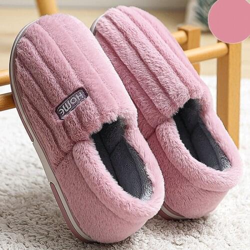 Shoes Chaussures Femme Women Men Shoes Slippers Men Warm Home Plush Soft Slippers Indoors Anti-slip Winter Floor BIg Size 48