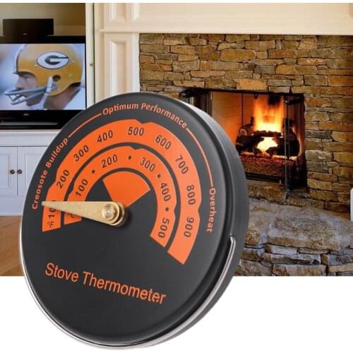 Oven Thermometer Fast Reading Aluminum Alloy Temperature Gauge Environmental Thermometer Stove Flue Pipe Thermometer