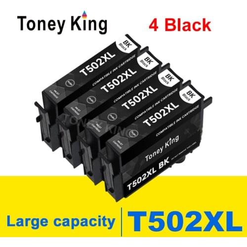 Toney king Compatible for Epson T502 XL Ink Cartridges For Epson XP-5105 XP-5100 XP5105 XP5100 WF-2860 WF-2865 Printer