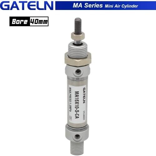 Built-in magnet MA Series Mini Air Cylinder 40MM Bore 25-500mm stroke Double Action Mini Round Cylinders MA40x50S-CA-U-CM