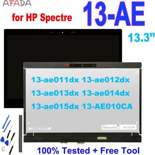 13.3" For HP Spectre 13-AE 13-ae011dx 13-ae012dx 13-ae013dx 13-ae014dx 13-ae015dx LCD Display Touch Screen Digitizer Assembly