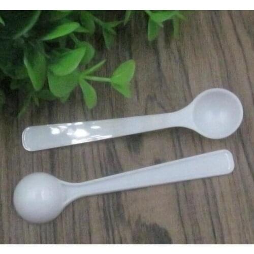 1g Professional Plastic 1 Gram Scoops/Spoons For Food/Milk/Washing Powder White Clear Measuring Spoons#39108
