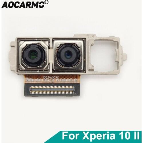 Aocarmo For Sony Xperia 10 II X10ii XQ-AU51 XQ-AU52 SO-41A SOV43 Front Face Rear Main Back Camera Module Flex Cable