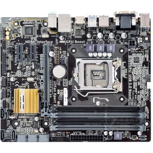 ASUS B85M-G PLUS used desktop motherboard B85 DDR3 LGA 1150 DDR3 i7 i5 i3 32G SATA3 UBS3.0 mainboard boards B85