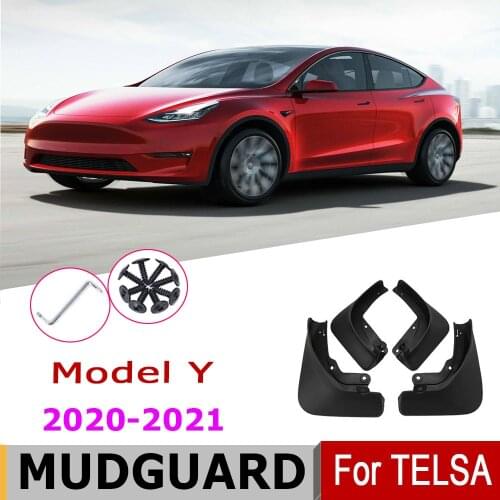 Mudguard For Telsa Model Y 2021 2021-2020 Front Rear Fender Mud Flaps Guard Splash Flap Mudguards Car Accessories