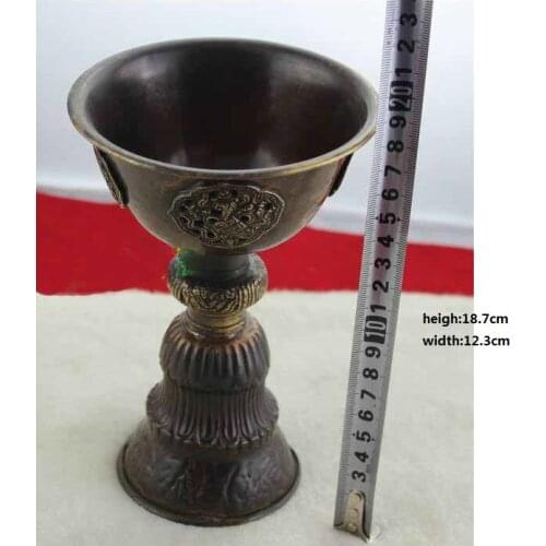 Nepal Buddhist supplies of imported butter lamps Fodeng large copper