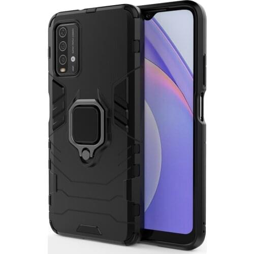 For Xiaomi Redmi 9 Power Case Luxury Ring Back Cover Stand Armor ShockProof Case For Xiaomi Redmi 9T Redmi9T Phone Cases