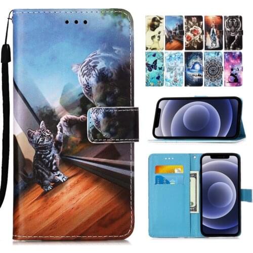 Cat Lion Rose Wallet Case For Motorola Moto E6s 2020 E6 Stand Cover For Moto G8 Power Lite Card Pocket Flip Holster Coque O03D