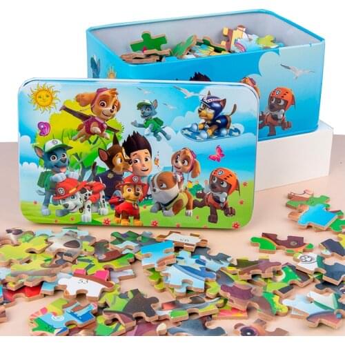 Cartoon Animals Wooden Puzzle Paw Patrol Wooden Puzzle Childrens Toys Childrens Early Education Learning Toys Christmas Gifts