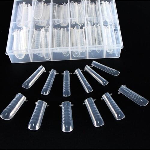 120pcs Dual Forms For Nail Quick Building Gel Mold Full Cover Tips Nail Extension Forms Top Molds Form For Building Nail System