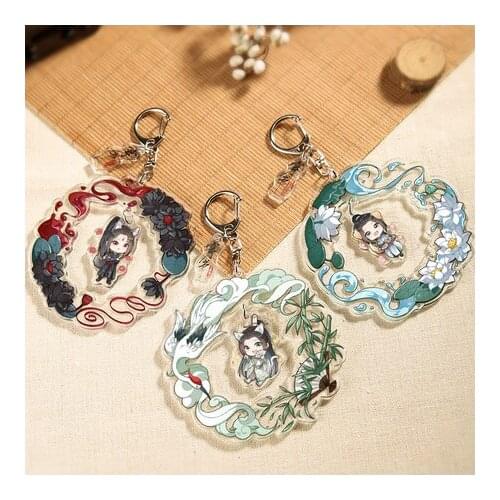 2021 HOT Scum Villain Self Saving System Shen Qingqiu Luo Binghe Keychain Cosplay Cartoon Acrylic Bag Pendant Keyings Xmas Gifts