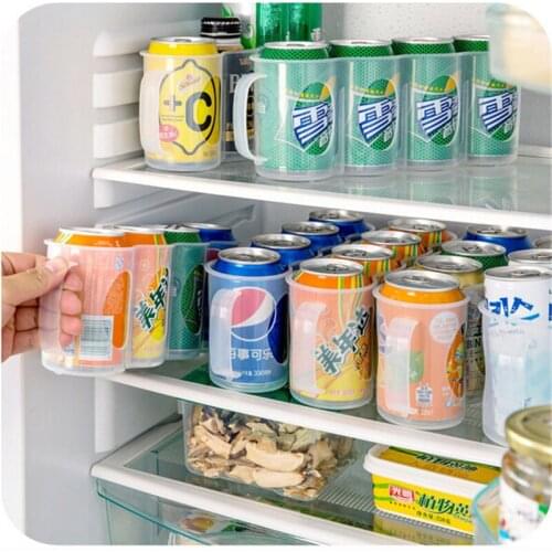 Refrigerator Storage Box Kitchen Accessories Beverage Can Space-saving Cans Finishing Refrigerator organizer