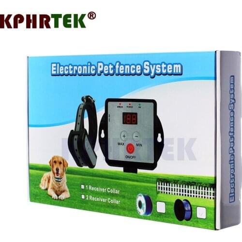 KPHRTEK Wholesale New Dog Electric Fence System With 300m Wire And Rechargeable And Waterproof Receiver Collar 24pcs/lot Y8B