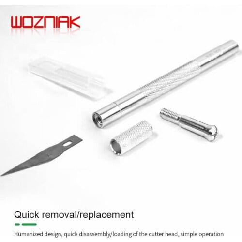 RELIFE RL-101E Knife Set Aluminum Alloy Material 6 Blades Suitable For IC Removing Glue Engraving Filming Tools