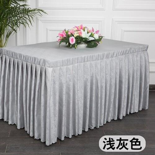 Meeting Room Tablecloth Table Set Hotel Training Office Exhibition Activity Rectangular Table Skirt Sign In Tablecloth