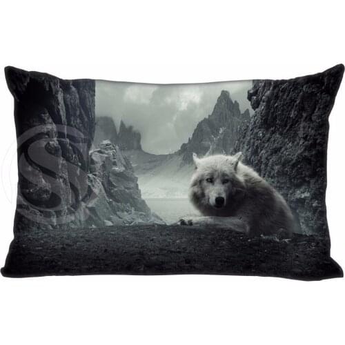 NEW Wolf Mountain Pillow Case 16x24Inch (two sides)pillowcase Comfortable pillow cover the best gift Free Shipping 819#t!q1