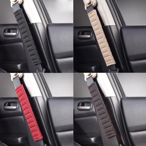 2Pcs Stylish Car Vehicle Seat Safety Belt Soft Breathable Shoulder Pads Cover Auto parts