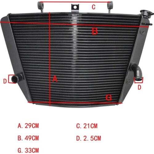 Motorcycle Engine Radiator Motor Bike Aluminium Replace Part Cooling Cooler For Yamaha YZFR6 YZF-R6 2003 2004 YZFR6S 2006-2009