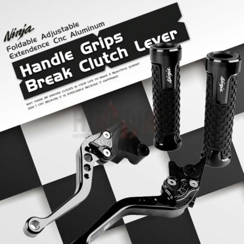 Brake Lever Handlebar Grips CNC Short Adjustable Brake Clutch levers For KAWASAKI NINJA ZX1100 ZX11 1990-2001 ZX7R 1996-2003