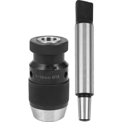 Self Tighten Keyless Drill Chuck Shank Morse Taper 1-16Mm MT3 B18 Light-Duty Hand Tightening Drill Chuck