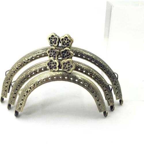 DIY flower metal kiss clasp buckle women bag purse frame 10pcs/lot