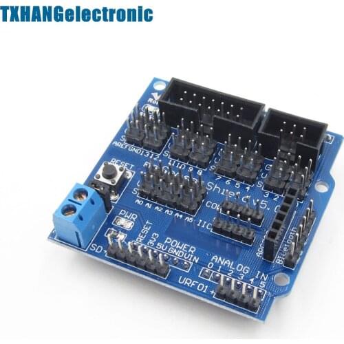 MEGA Duemilanove Sensor Shield V5 Digital Analog Module Servo Motor diy electronics