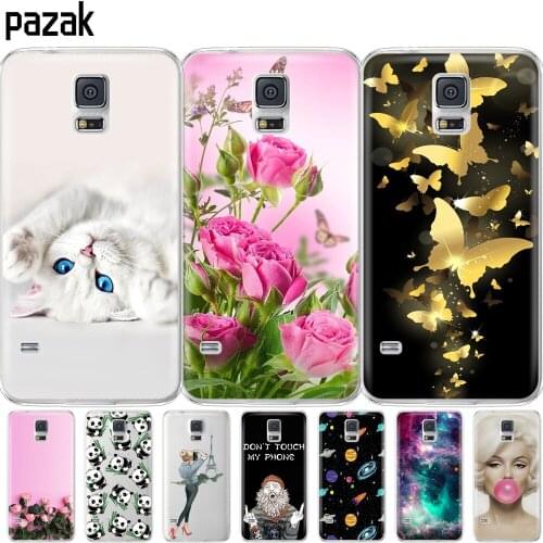 Silicone case For Samsung Galaxy S5 Case phone Cover For Samsung S5 Neo Capa For Samsung S5 i9600 SM-G900F soft tpu painting bag