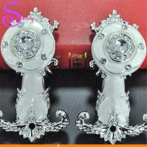 Rhinestones Wall Hooks Curtain Tie Back Ball Tieback Holders Hat Coat Robe marble Hanger Home Decoration