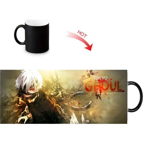 Tokyo Ghoul Funny Travel Mug 12oz Cartoon Coffee Milk Tea Cup Novelty Water Mugs Customized Birthday Gift