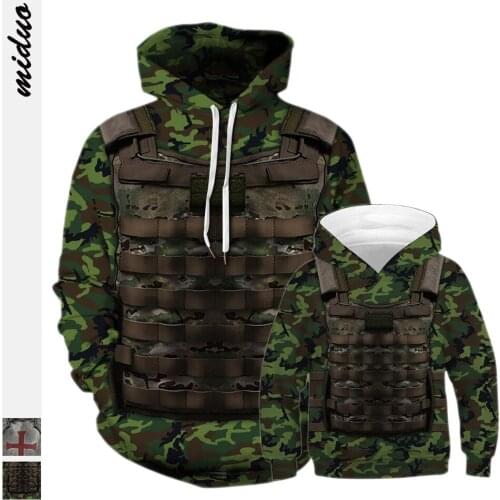 Parent-child Matching Outfit Hoodie Hot Selling Armor Digital Printing Europe and America Loose Casual Family Pack