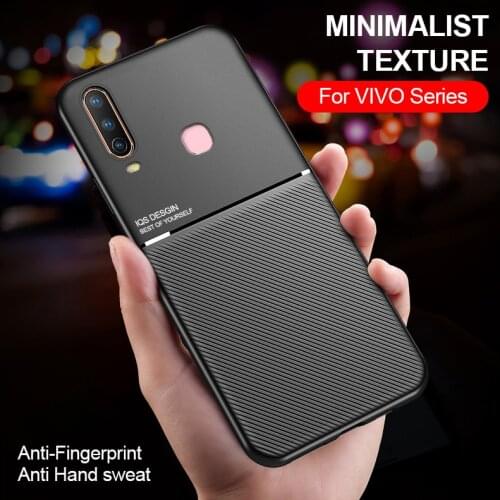 Ultra Thin Shockproof Case For Vivo Y3 Y12 Y15 Y17 Y85 Y89 Y91 Y95 Y11 2019 V9 V15 S1 Pro Z1 Z3X U1 Car Holder Magnet Cove Shell