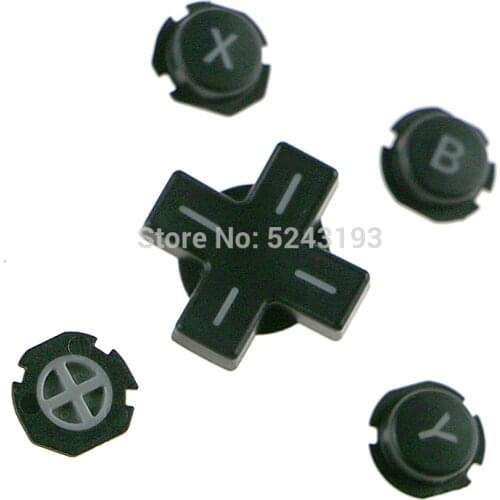 1set ABXY button Direction Cross On/off Buttons Black For 3DSXL 3DSLL 3DS LL XL A B X Y Buttons D pad Button