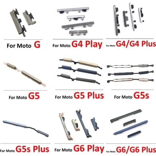 10Pcs/Lot,Power Volume Side Button Key For Moto G4 Play G6 Play G4 /G4 Plus G5 G5S G6 /G6 Plus G5 Plus G5S Plus