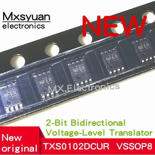 10pcs/lot TXS0102DCUR TXS0102DCUT NFER VSSOP-8