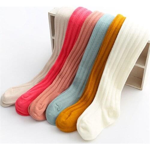 2017 Pantyhose girl Candy Cotton girls tights Kids colored tights Stocking for girls spring Calcetines altos para ninas