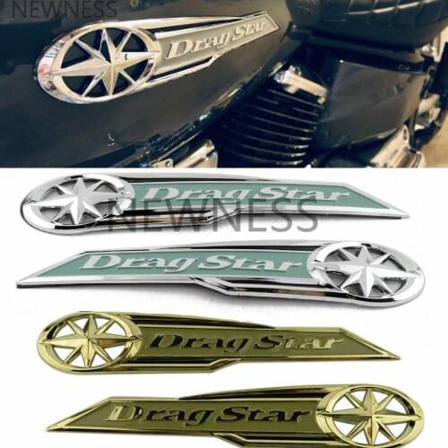 Motorcycle 3D Gas Fuel Tank Badge Emblem Decals Stickers For Yamaha Dragstar V-star XVS XV 400 650 DS400 DS650 XVS 1100 1300 250