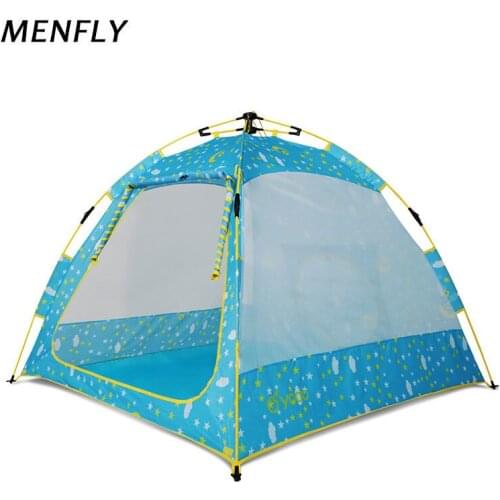 MENFLY Outdoor Automatic Picnic Tent Childrens Toy House Home Game Room Tent for Kids Play Wigwam Girl Beach Plaything Lodge