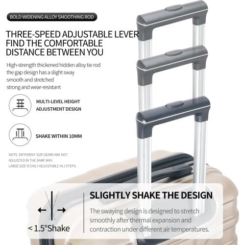 Luggage 3pc set abs luggage hardside suitcase light weight WITH EXPANDABLE