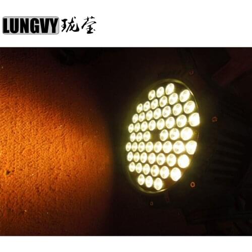 Free Shipping High Power LED Par Cans 54X3W Warm White 3200k Waterproof Outdoor Led Par Light DMX Christmas Par Can Light