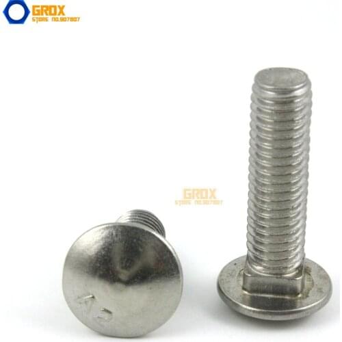 M6 Carriage Bolt 304 Stainless Steel