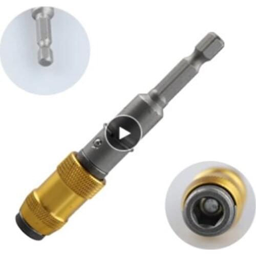 1/4 "Hex Magnetic Screw Drill Tip Quick Change Locking Bit Holder Drill Screw Tool Drive Guide Drill Bit Extension Rod Wood Tool