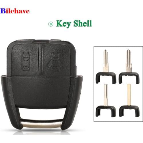 Bilchave 2 Buttons Remote Car Key Shell Case For Opel Frontera b 2000 Vectra Astra Zafira HY28 HU43 HU46 HU100 Blade Replacement