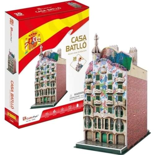 CubicFun Casa Battlo CASA BATLLO’ BARCELONA SPAIN 3D Puzzle 68 Pieces