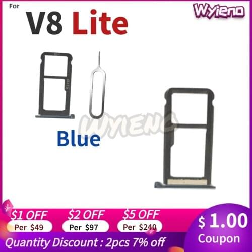 Wyieno For ZTE Blade v8 lite SIM Card Tray Holder Micro SD Slot Socket Adapter + tracking