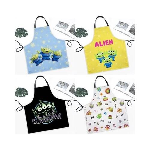 Disney Toy Story Aliens Anime Action Figures Cartoon Products Accessories Customized Bib Apron Cooking Unisex Gifts