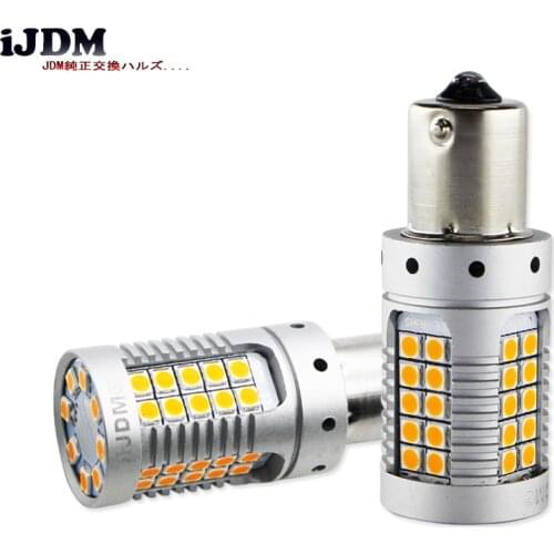 IJDM P21W PY21W LED Canbus BA15S BAU15S 19W 1156 Car led Light 3030 SMD Amber White Red DRL Auto Brake Lights Turn Signal Bulb