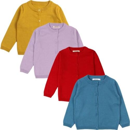 Baby Boys Girls Cardigan Autumn Cotton Sweater Top Baby Children Clothing Boys Girls Knitted Cardigan Sweater Kid Spring Clothes
