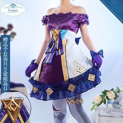 Game LOL The Hallowed Seamstress Gwen Battle Suit Lovely Dress Uniform Cosplay Costume Halloween Party Outfit Women wig