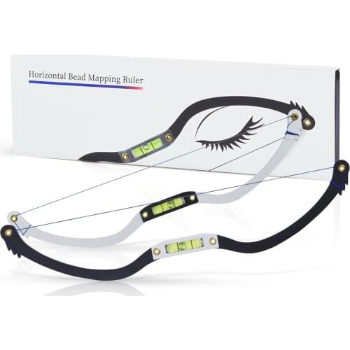 Microblading Permannet Eyebrow Makeup Bow and Arrow Line Ruler Black Measuring Brow String Pre Inked Tattoo PMU for Mapping